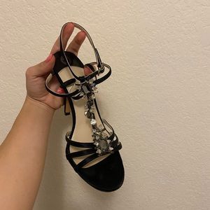 Ivanka Trump Black Strappy High Heel Sandals
